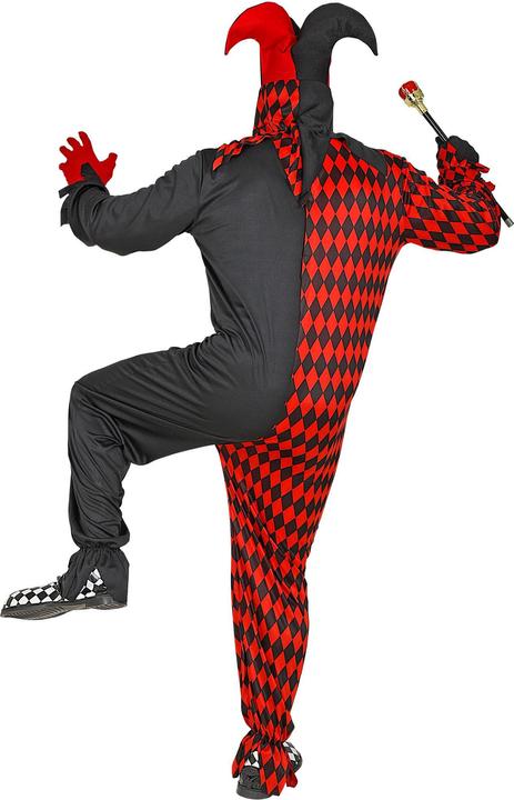 Produktbild Widmann Böser Harlekin mit Overall, Maske mit Kapuze und Hut (M)