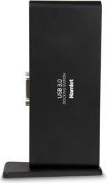Image du produit Hamlet Station d'accueil USB 3.0 à double affichage DVI et HDMI, hub avec 6 ports USB, LAN ET AUDI (USB-A, USB-B, 6 Ports)