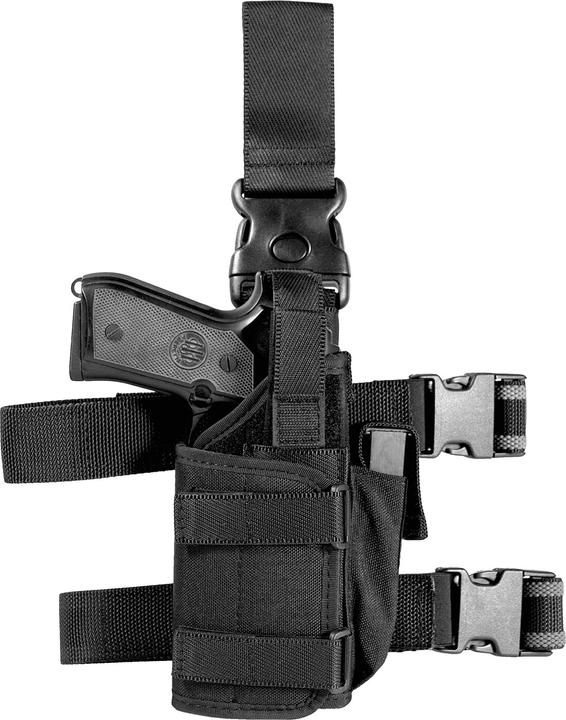 Immagine prodotto Vega Holster Fondina tattica da coscia per pistole con torcia/laser, nera