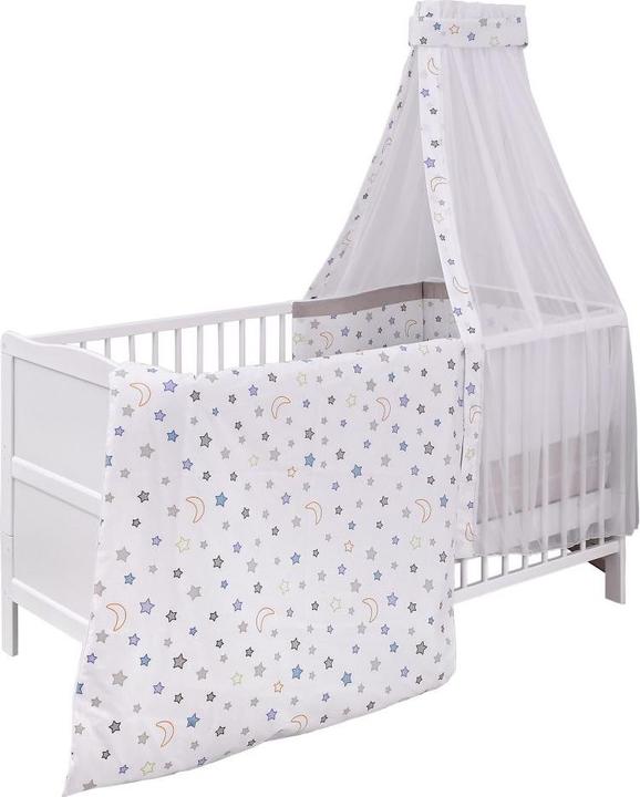 Produktbild jonka Gitterbetten Komplettbett Mona Weiss 70 x 140 cm - Nachthimmel - (70 x 140 cm)