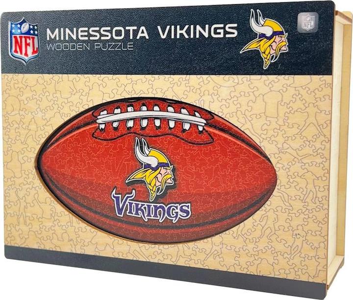 Image du produit Iconic NFL - Minnesota Vikings– Football avec Logo - Puzzle en bois Taille M (270 pièces) (270 pièces)