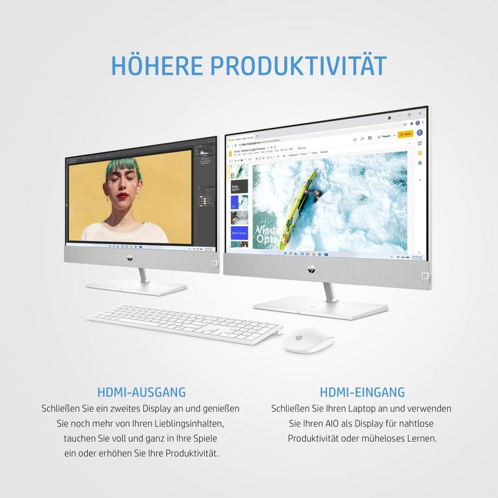 Immagine prodotto HP Pavilion 27-ca0401ng (AMD Ryzen 7 5700U, 16 GB, 1000 GB)