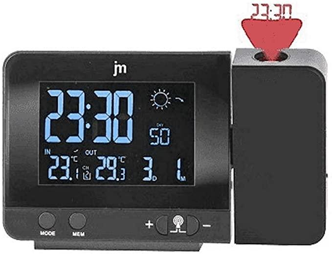 JM Lowell Justaminute JD9714 digital weather station Black LED AC