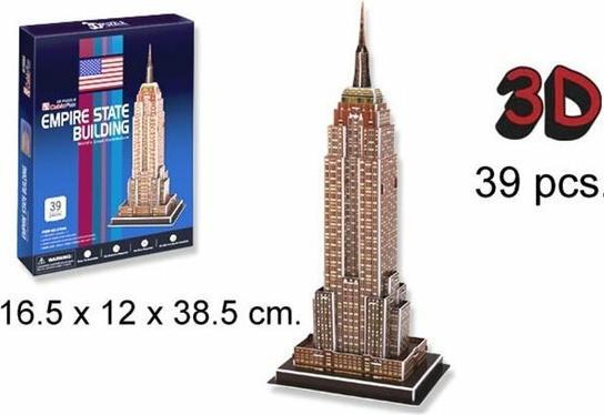 Actual product image Cubicfun Empire State Building 3D Puzzle Game (39 pieces)