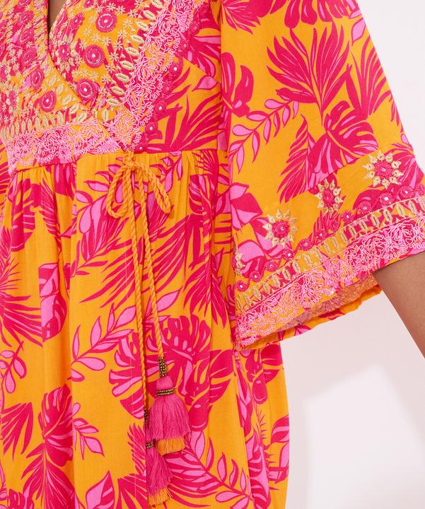 Produktbild Joe Browns Embroidered Neckline Vibrant Print Tunic Dress (44)