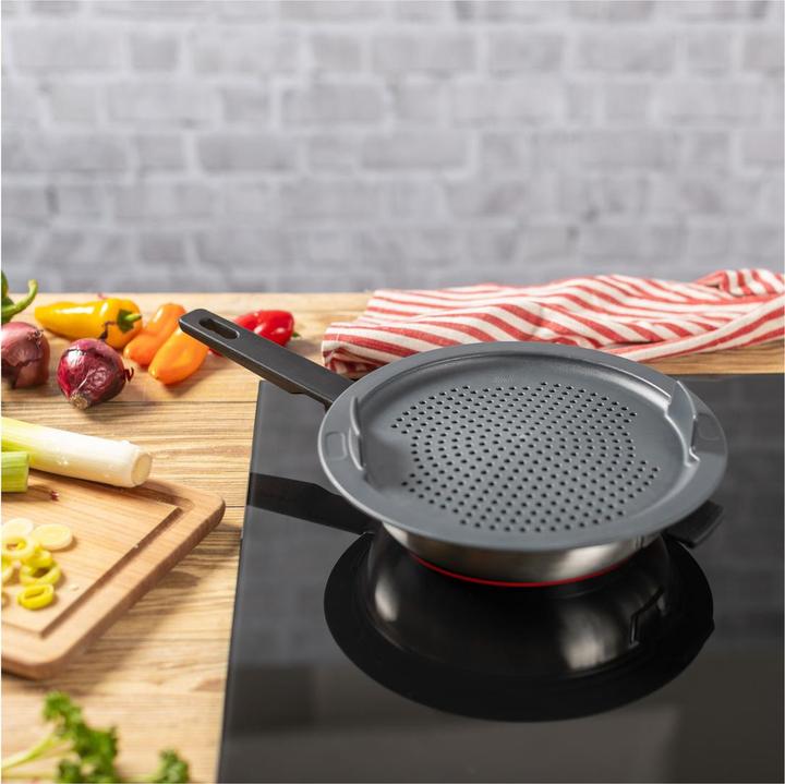Image du produit Kuhn Rikon SMART & COMPACT Strainer & Splatter guard Ø 20 / 24 cm (24 cm, Verre)