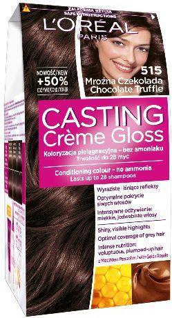L'Oréal Paris Creme Gloss Coloring cream no. 515 Frosty Chocolate (515 Mrożna Czekolada)