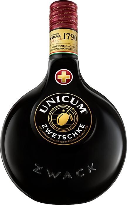 Actual product image Zwack Unicum Zwetschke herbal liqueur