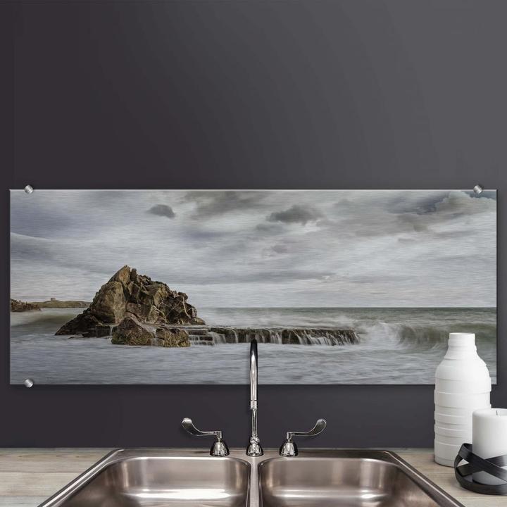 Immagine prodotto Trenddeko Roccia nel surf - Panorama (30 x 80 cm)