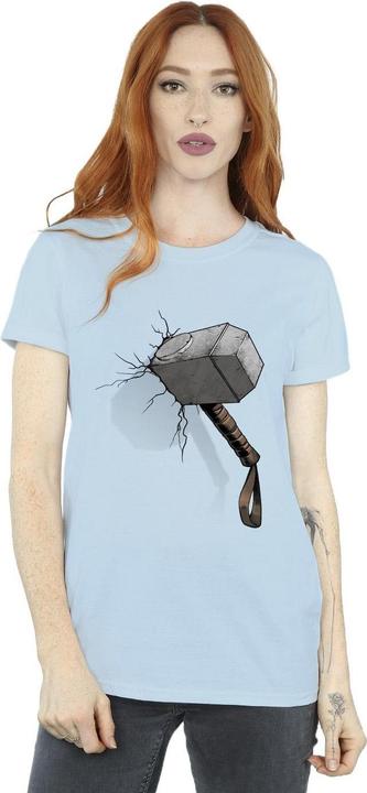 Immagine prodotto Marvel Thor Hammer Crack Maglietta Ampia Donna (XL)