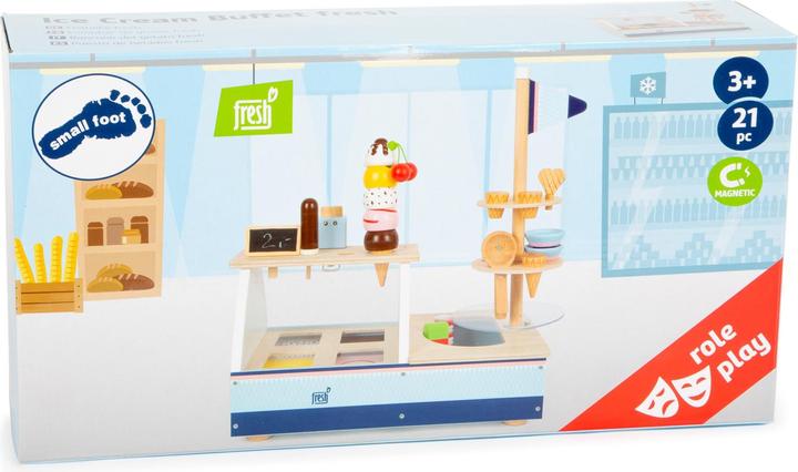 Actual product image small foot Ice cream counter fresh