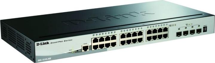 Actual product image D-Link DGS-1510-28X Smart Managed Gigabit Stack Switch 4x 10G (28 Ports)