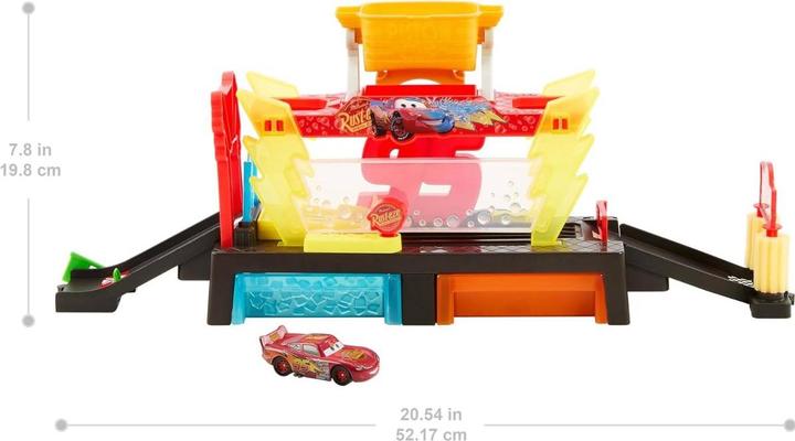 Actual product image Disney Pixar Cars Color Changers Lightning McQueen Autowaschanlage