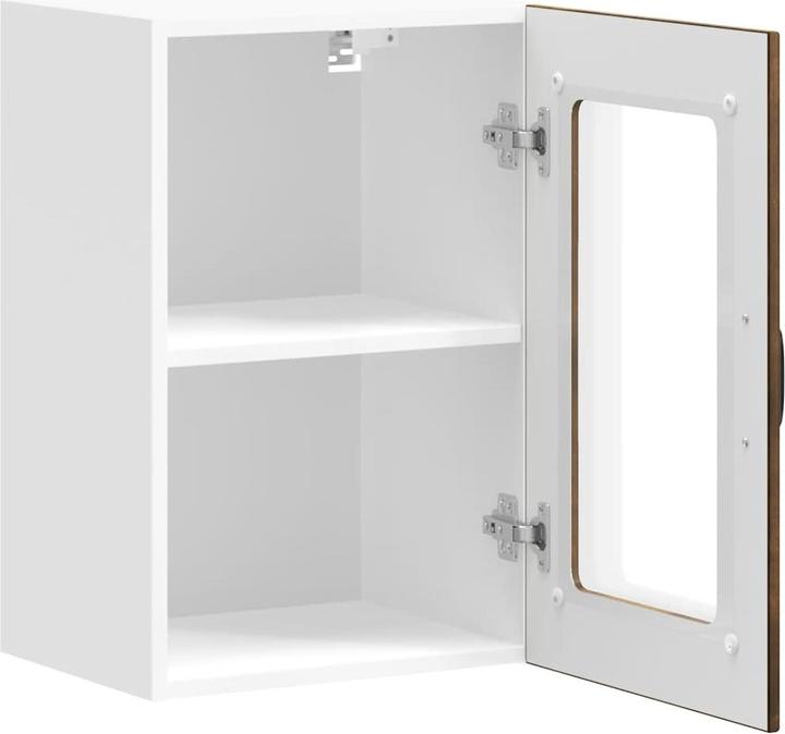 Immagine prodotto VidaXL Pensile da cucina con anta in vetro Lucca rovere fumé Pensile da cucina (40 x 31 x 60 cm)
