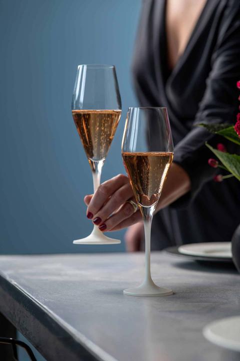 Productafbeelding Villeroy & Boch Champagneglas, set van 4 Vervaardiging Rock blanc (26 cl, 4 Bril, Champagneglazen)