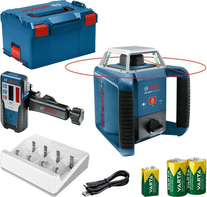 Bosch Professional Rotationslaser GRL 400 H + LR 1 in L-BOXX