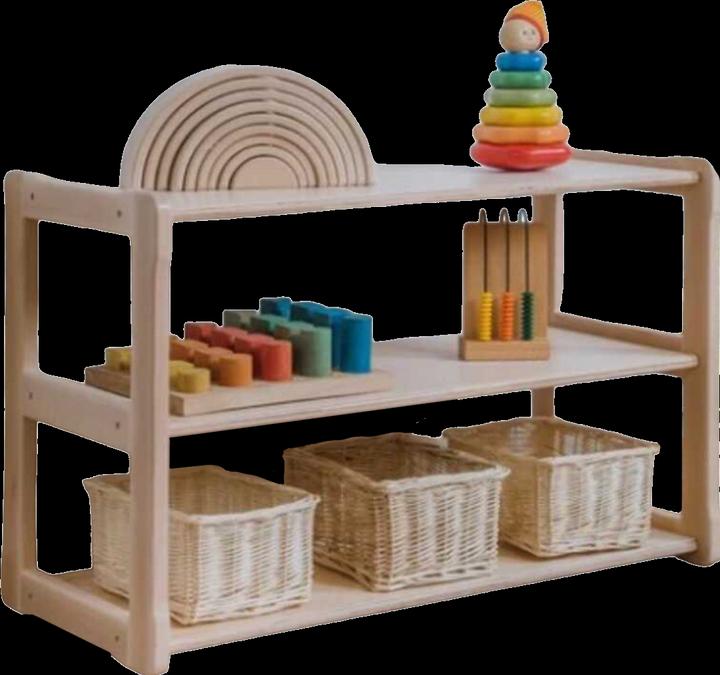 Produktbild Activity Board Waldorf-Kinderzimmermöbel. Offene Miniregale zur Aufbewahrung von Kindersachen