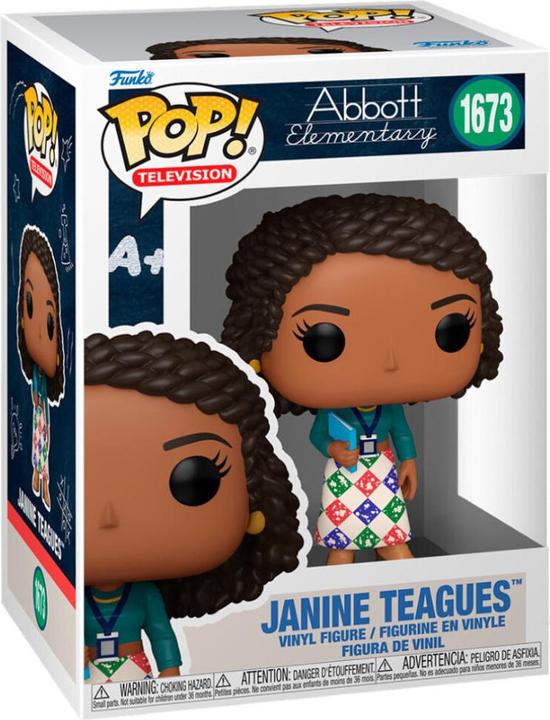 Actual product image Funko Abbott Elementary POP! TV Vinyl Figure Janine Teagues 9 cm