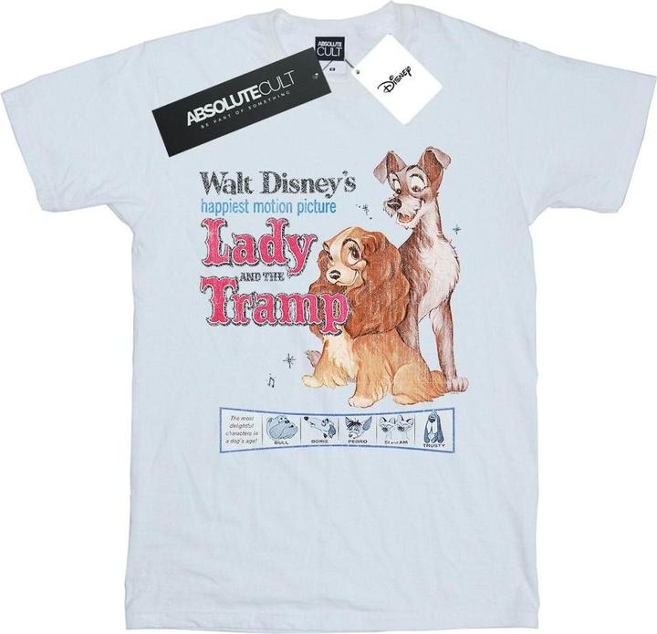 Produktbild Disney Lady And The Tramp Distressed Classic Poster TShirt (S)