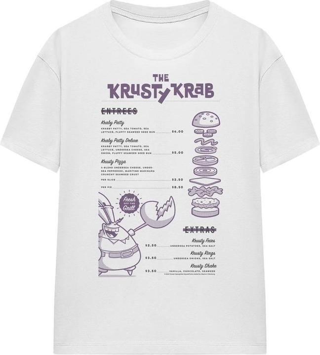 Produktbild Spongebob Squarepants Krusty Krab Menu TShirt (S)