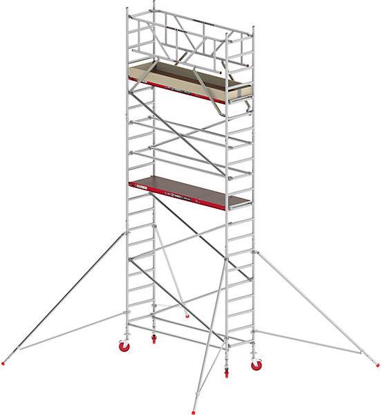 Actual product image Altrex RS TOWER 41 slim mobile access tower, wooden platform, length 2.45 m, working (Scaffolding, 240 cm)