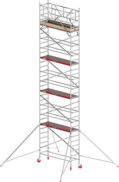 Actual product image Altrex RS TOWER 41 slim mobile access tower, wooden platform, length 1.85 m, working (Scaffolding, 190 cm)