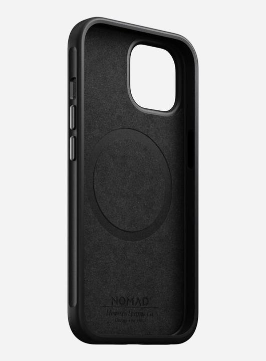 Actual product image Nomad Back Cover Modern Leather Horween iPhone 15 Black (Apple iPhone 15)