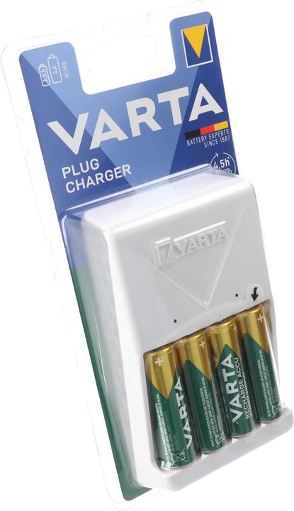 Immagine prodotto Varta Caricabatterie a spina (1 pz., AA, 1600 mAh, Batteria + Caricabatterie)
