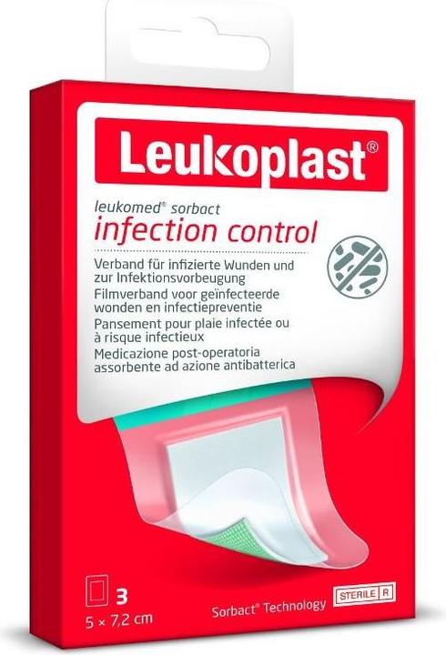 BSN Leukoplast Leukomed Sorbact 7.2x5cm steril 3 Stk (3 x)