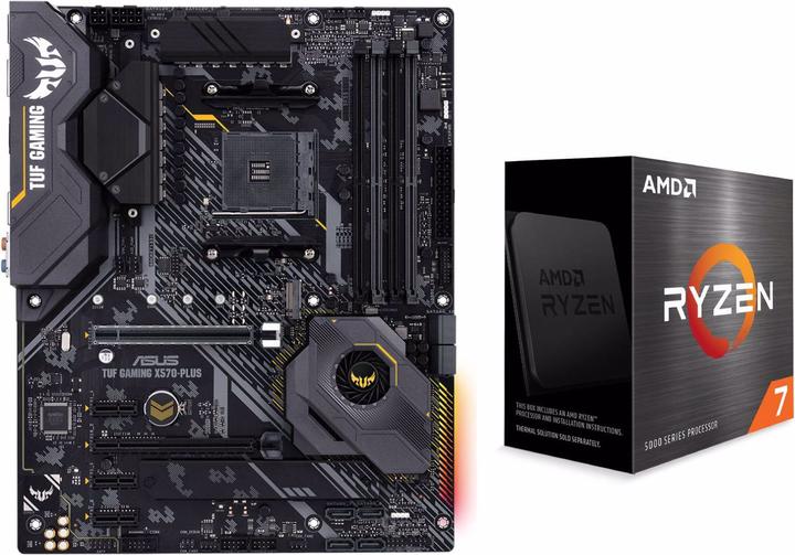 Produktbild ASUS TUF X570-Plus + Ryzen 7 5800X