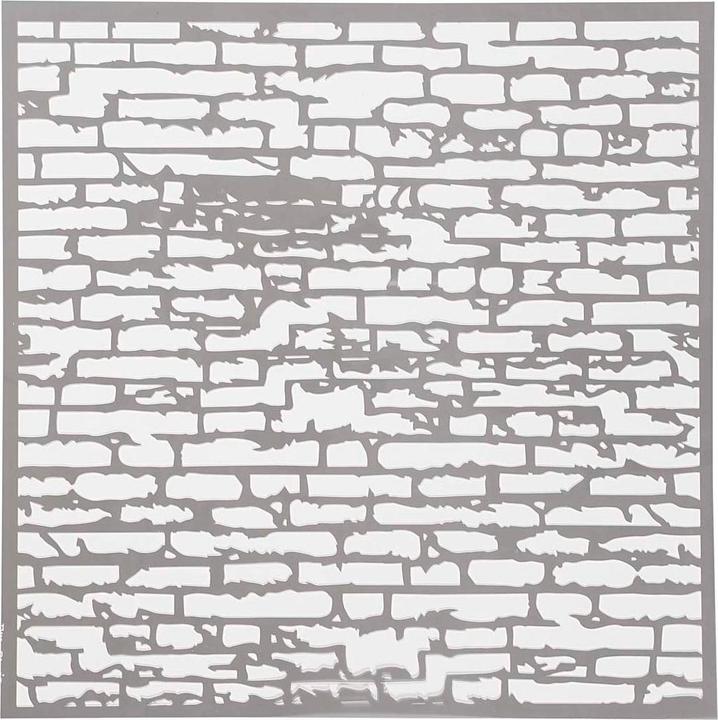 Creativ Company Schablone Steinmauer, 30,5x30,5cm