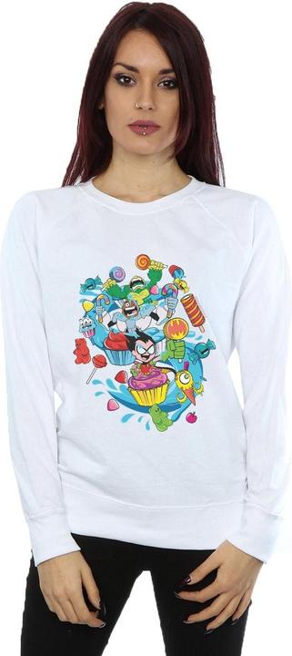 Actual product image Womens/Ladies Teen Titans Go Candy Mania Sweatshirt (S)