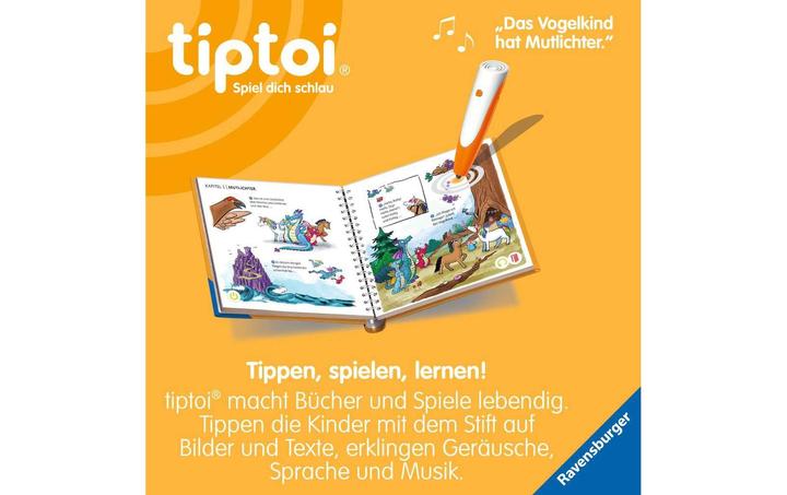 Actual product image tiptoi Darro Drache und die Sache mit dem Mut (German, Cee Neudert, Katja Rough, 2024)