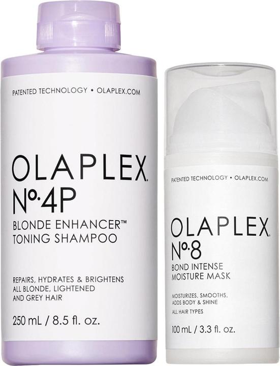 Produktbild Olaplex No Yellow + Intense Moisture No. 4P + No. 8 (Haarpflege set)