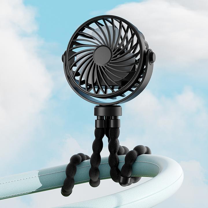 Produktbild Apfelkiste Kinderwagen Ventilator 360°Octopus