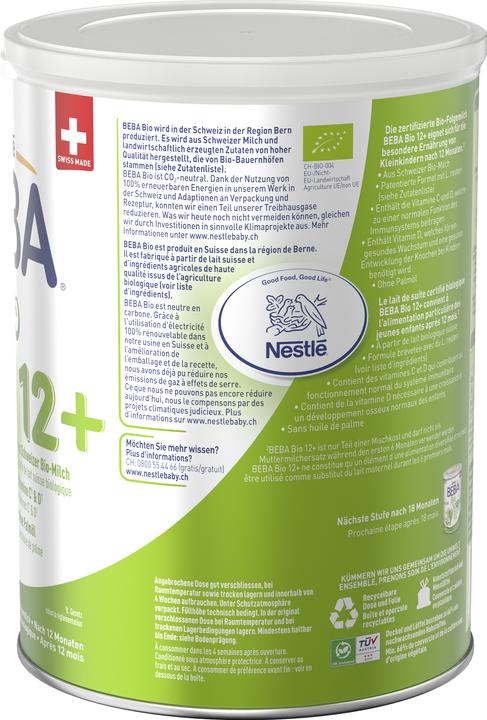 Image du produit Beba Bio 12+ après 12 mois (800 g, à partir de 12 m.)
