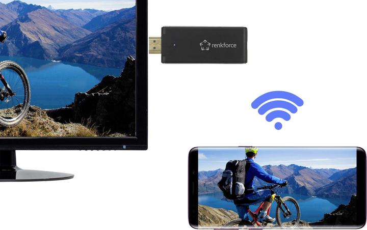 Renkforce HDMI streaming stick (AirPlay, Miracast, DLNA)