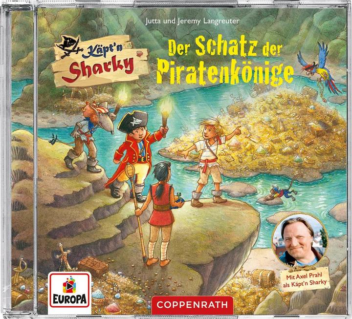 Immagine prodotto CD Radio play: Käpt'n Sharky - Il tesoro dei re pirati (Jutta Longreuter, Jeremy Langreuter, Silvio Neuendorf, Axel Prahl, Tedesco)