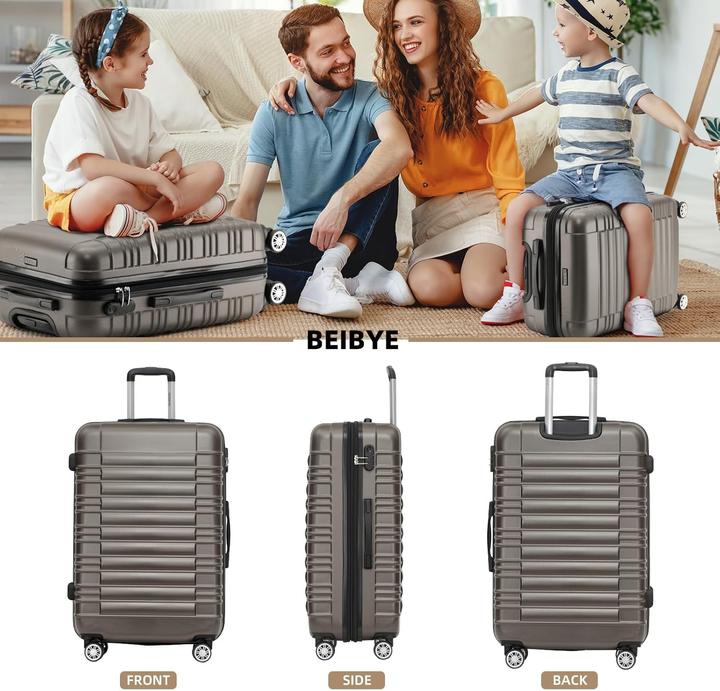 Actual product image Beibye Suitcase set, Coffee