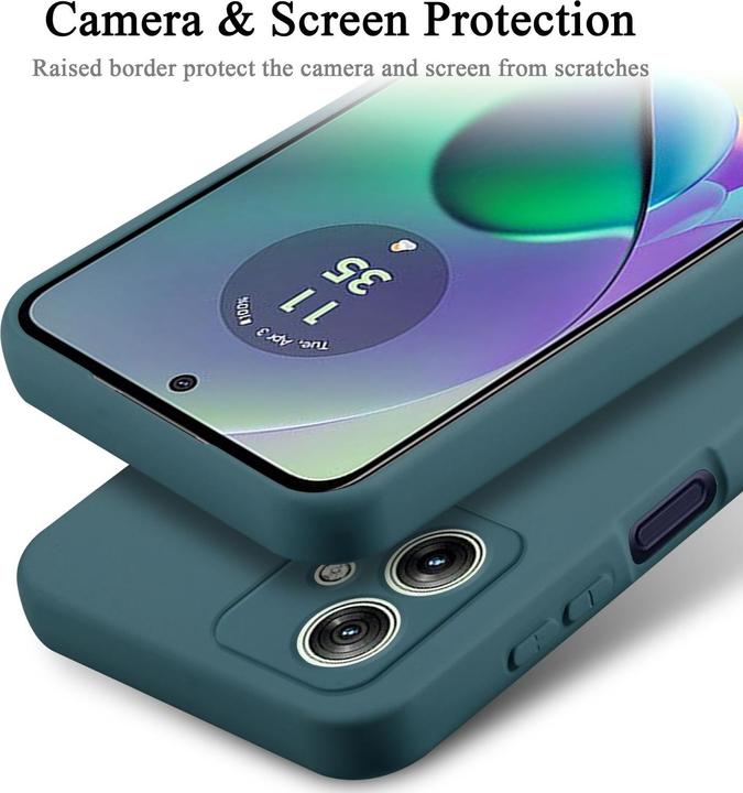 Produktbild Cadorabo Hülle für Motorola Moto G54 TPU im Liquid Schutz Silikon Design (Motorola Moto G54)