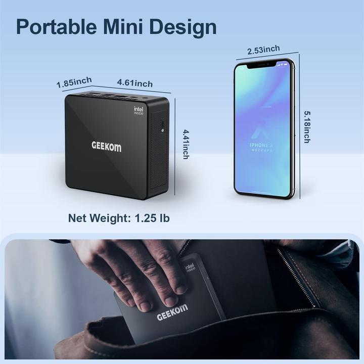Geekom Mini PC (i5-8259U, 16+512GB)