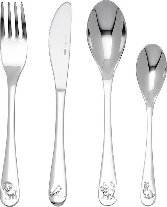Actual product image Zilverstad Children's cutlery pets 4 pcs.
