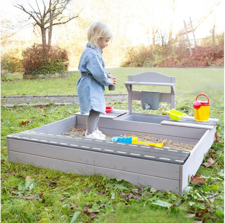 Image du produit Roba Sandkasten mit Matschküche 54x117x118 cm