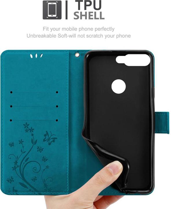 Immagine prodotto Cadorabo Copertina del libro di fiori (Huawei Y7 (2018))