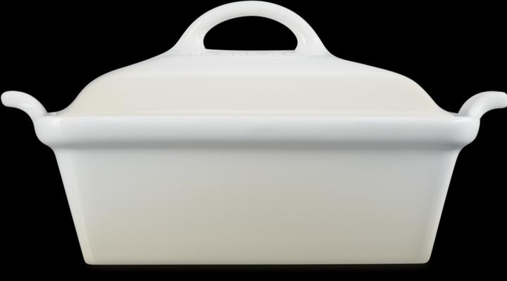 Produktbild Le Creuset Auflaufform Tradition Deckel aus Steinzeug quadratisch Meringue