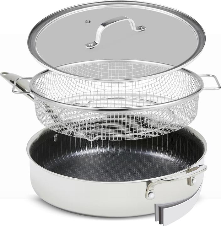 Produktbild Livington Titan Pan (26.50 cm, Bratpfanne, Edelstahl, Aluminium)