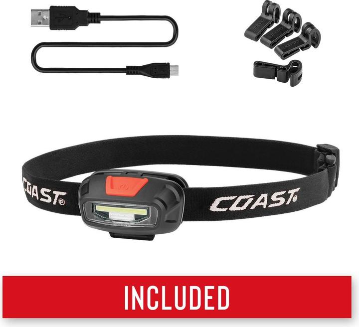 Actual product image Coast FL13R rechargeable headlamp with red & white light 270 lumen (270 lm)