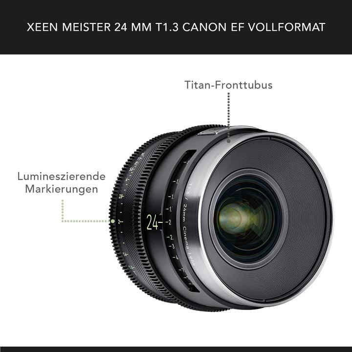 Produktbild Samyang XEEN Meister 24mm T1.3 (Canon EF, Canon EF-S, PL, Canon EF-M, Sony E, Vollformat, APS-C / DX)