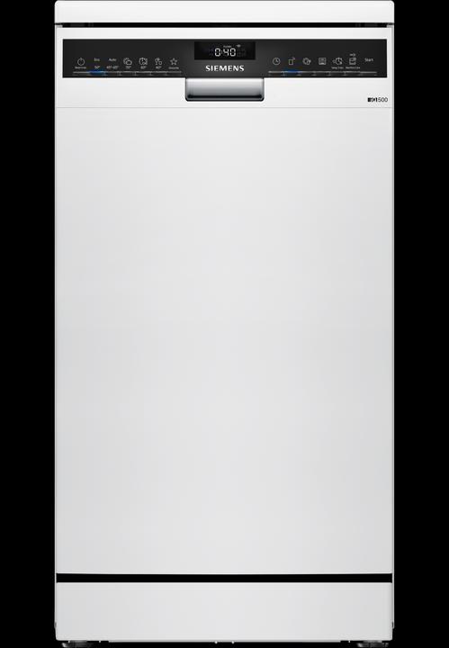 Siemens iQ500, Freistehender Geschirrspüler, 45 cm, Weiss, SR25ZW10ME