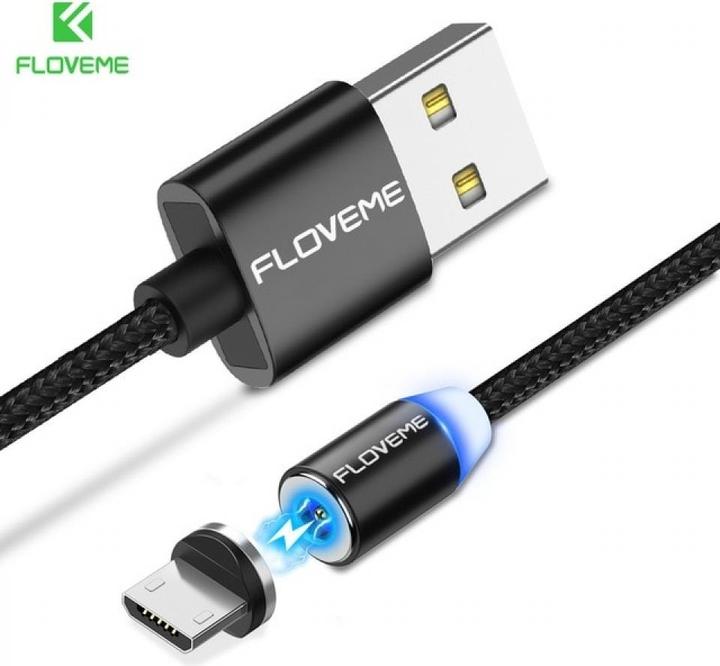 Actual product image Floveme Insnap MicroUSB Charging Cable with Magnetic Plug (USB 1.0)